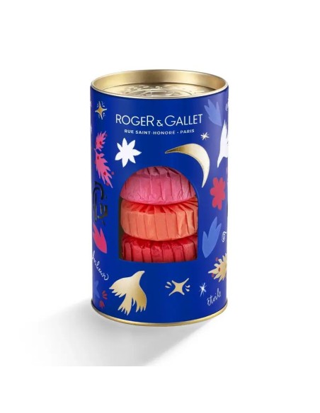 Roger & Gallet Cofre Jabones Bienestar: Fleur De Figuier - Gingembre Rouge - Rose, 3 unidades