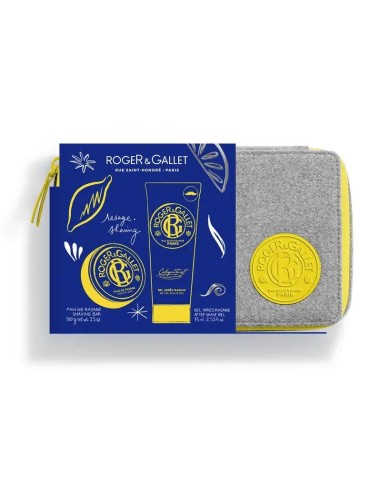 Roger & Gallet Cologne Twist Cofre Neceser, Barra De Afeitado + Gel After Shave, 175 ml