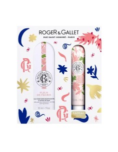 Roger & Gallet Fleur De Figuier Cofre Agua Perfumada Bienestar + Crema De Manos Bienestar, 60 ml