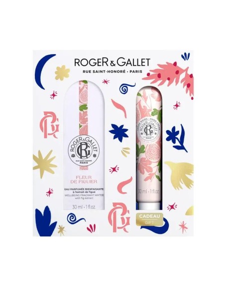Roger & Gallet Fleur De Figuier Cofre Agua Perfumada Bienestar + Crema De Manos Bienestar, 60 ml