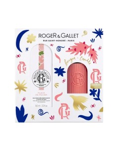 Roger & Gallet Fleur De Figuier Cofre Agua Perfumada Bienestar 100Ml + Vela Perfumada, 2 unidades