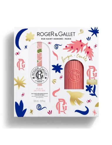 Roger & Gallet Fleur De Figuier Cofre Agua Perfumada Bienestar 100Ml + Vela Perfumada, 2 unidades