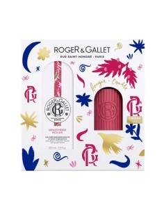 Roger & Gallet Gingembre Rouge Cofre Agua Perfumada Bienestar 100Ml + Vela Perfumada, 2 unidades