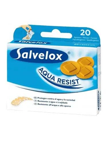 SALVELOX Aqua Resist Apositos Adhesivos Redondos 20 unidades