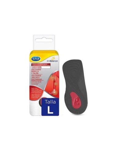 Scholl Plantillas Uso Diario Rodilla y Talón Talla L