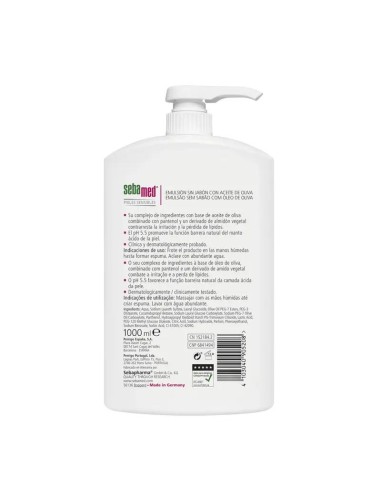 SEBAMED Gel Emulsión Sin Jabón con Aceite de Oliva 1000 ml