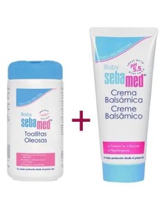 SEBAMED Pack Crema Balsámica 200 ml + Toallitas Oleosas 72 uds 2