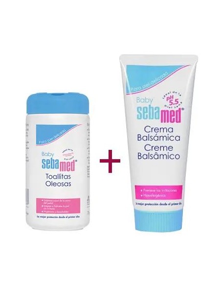 SEBAMED Pack Crema Balsámica 200 ml + Toallitas Oleosas 72 uds