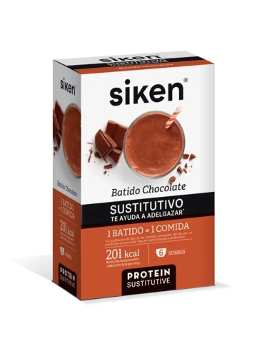 Siken Sustitutivo Batido Chocolate 6 sobres