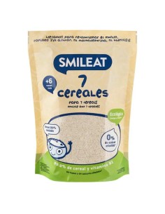 Smileat Papillas de 7 Cereales Ecológica, 200 gr