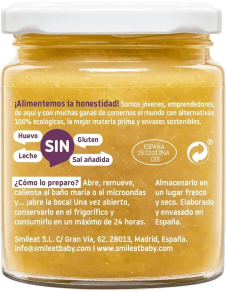 Smileat Tarrito Guisito de Alubias, 230 gr