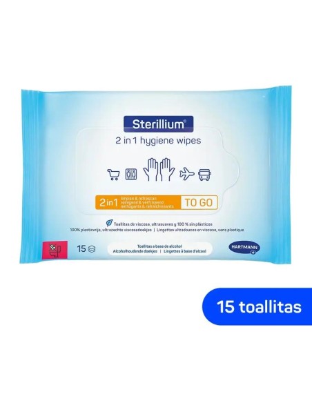 Sterillium 2 En 1 Toallitas Limpiadoras, 15 unidades