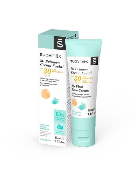 Suavinex Crema Facial Antipolución SPF 30, 50 ml