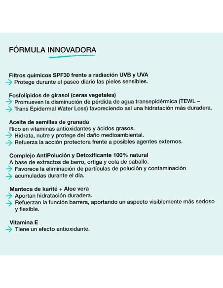 Suavinex Crema Facial Antipolución SPF 30, 50 ml