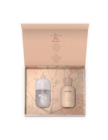Suavinex Estuche De Colonias Para Bebé Y Mamá, Incluye Colonia Para Bebés Baby Cologne Clásica + Colonia Para Mujer Dear Mommy