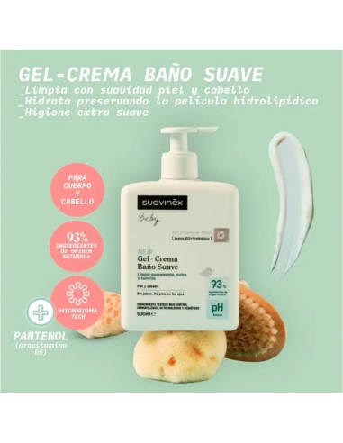 Suavinex Gel-Crema Baño Suave, 750 ml
