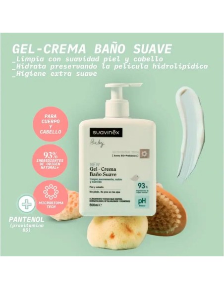 Suavinex Gel-Crema Baño Suave, 750 ml