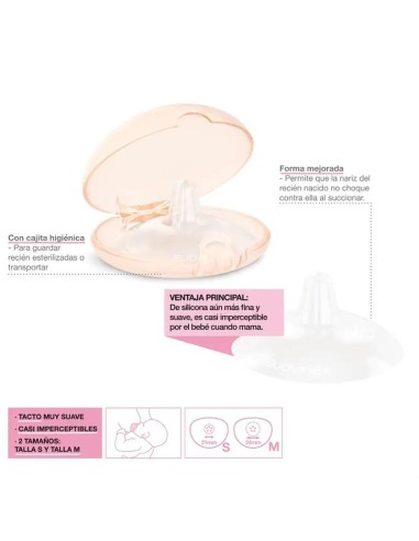 Suavinex Pezonera Silicona Talla S, 2 unidades