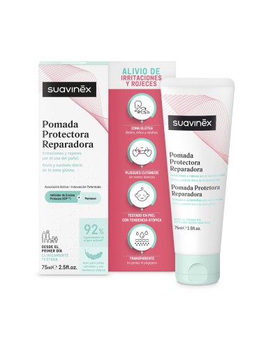 Suavinex Pomada Protectora Reparadora, Crema Pañal Bebé, 1 unidades