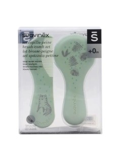 Suavinex Set Cepillo y Peine, Verde/ Azul 2