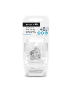 Suavinex Tetina Anatomica T2L Silicona, 2 unidades 2