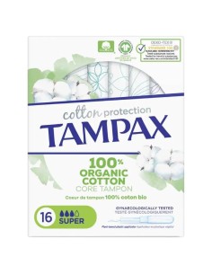 TAMPAX Cotton Protection Super Tampones con Aplicador 16 unidades 2