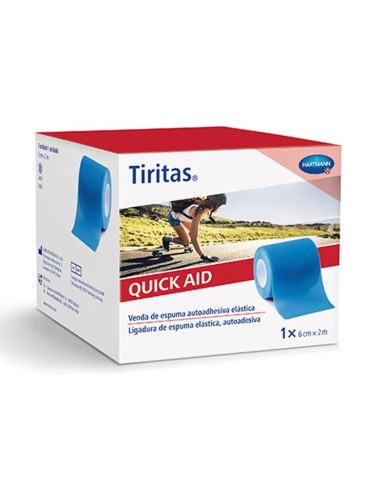 Tiritas Quick Aid 6Cmx2M Blue 1 Ud