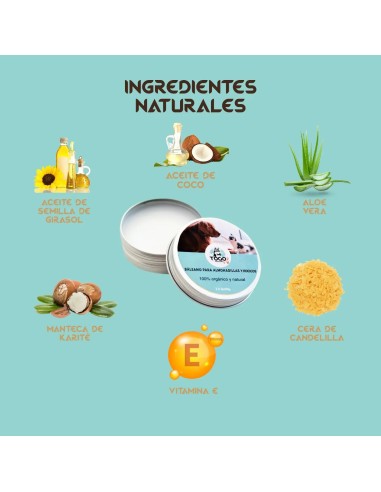 Togo Bálsamo Curativo Almohadillas, Nariz de Perros y Gatos, 60Ml