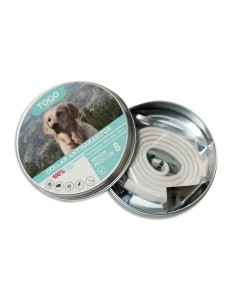 Togo Collar Antiparasitario Repelente Para Perros Todos los Tamaños - Blanco 2