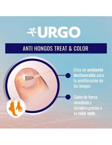 Urgo - Anti-hongos Treat & Color Filmogel - Frasco 4 ml