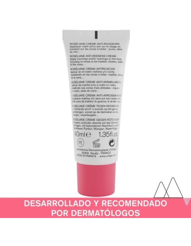 Uriage Roséliane Crema Anti-Rojeces Piel Sensible, Con Rojeces, Rosácea E Hiperreactiva , 40 ml