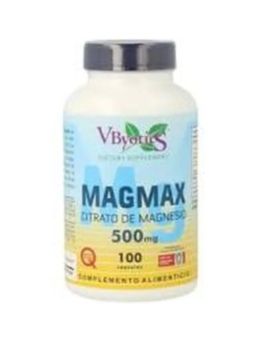 V.Byotic Magmax Magnesio Citrato 500 Mg, 100 cápsulas