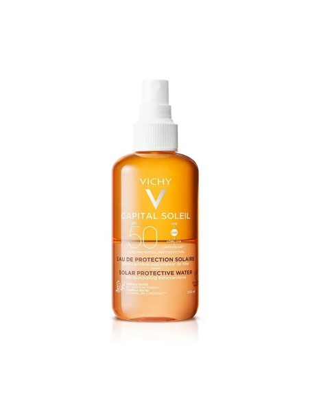 Vichy Capital Soleil Agua Solar Protectora SPF 50 Luminosidad, 200 ml