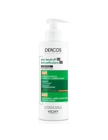 Vichy Dercos Champú Acondicionador Anticaspa Ds 2 En 1, 390 ml