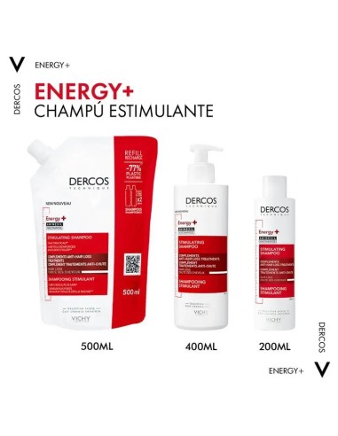 Vichy Dercos Champú Ecorefill Energy+ 500Ml
