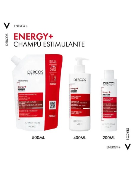 Vichy Dercos Champú Ecorefill Energy+ 500Ml