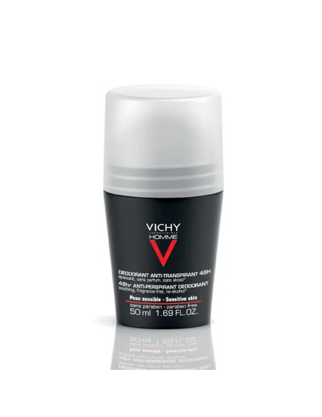 Vichy Homme Desodorante 48H Pieles Sensibles Roll-On 50 ml