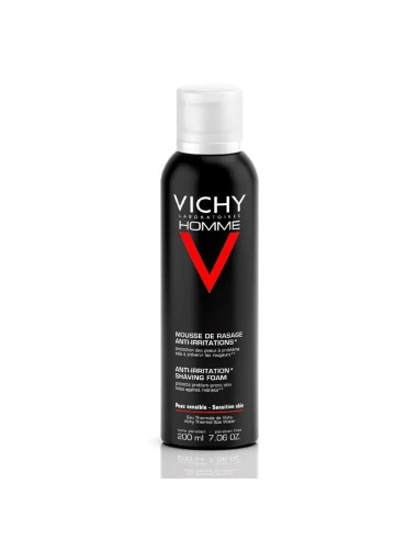 Vichy Homme Espuma de Afeitar Piel Sensible 200 ml