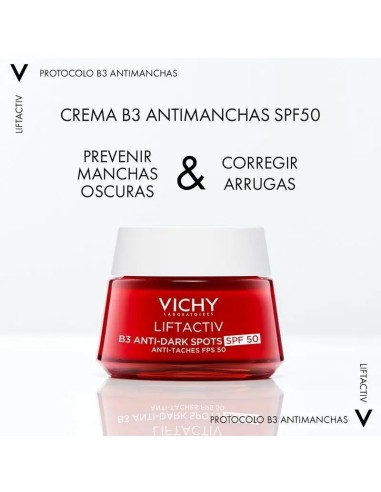 Vichy Liftactiv B3 Crema Dia Antimanchas SPF50, 50 ml