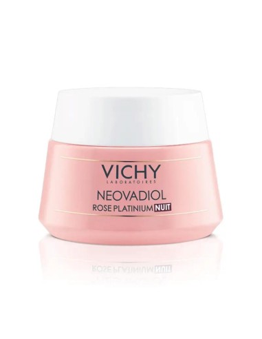 Vichy Neovadiol Rose Platinium Crema de Noche Pieles Sensibles, 50 ml