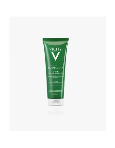 Vichy Normaderm 3 En 1 Exfoliante, Limpiador y Mascarilla 125 ml