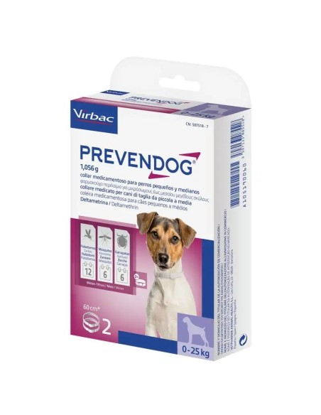 Virbac Prevendog Collar Antiparasitario 60 cm 2 unidades