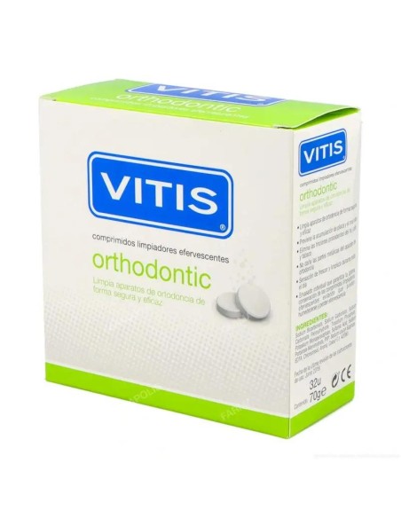 VITIS Orthodontic comprimidos Limpiadores Efervescentes 32 comprimidos