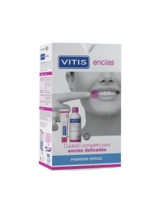 VITIS Pack Encías Pasta Dentífrica 100 ml + Colutorio 500 ml 2