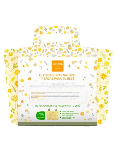 Weleda Set Bienvenido Bebé. Crema De Pañal 75Ml+ Crema Facial 50Ml+ Baño De Crema 200Ml+ Aceite Corporal 200Ml+ Bolsa De Regalo