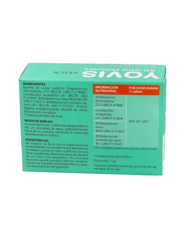 Yovis, 10 sitkcs bucodispersable