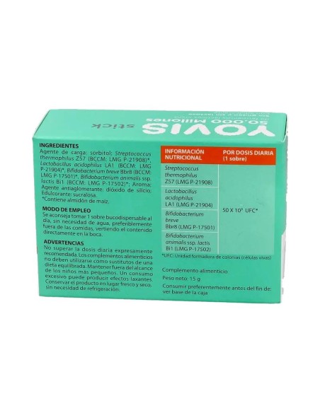 Yovis, 10 sitkcs bucodispersable