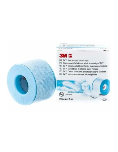 3M Esparadrapo Hipoalergenico Silicona Rollo 3 m