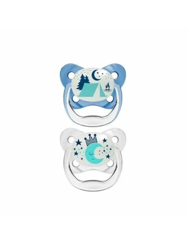 Chupete Prevent Nocturno T2 6-18 Meses Azul