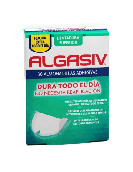 Algasiv Almohadillas Adhesivas Protesis Superior 30 unidades Algasiv Almohadillas Adhesivas Protesis Superior 30 unidades